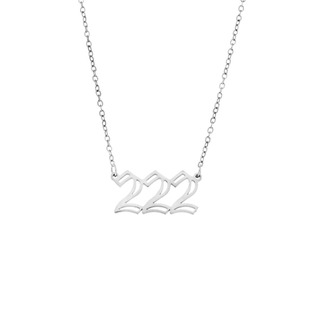 Κολιέ Senza Stainless Steel, Angel Numbers - SSD5204-2SR