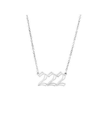 Κολιέ Senza Stainless Steel, Angel Numbers - SSD5204-2SR