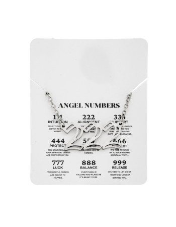Κολιέ Senza Stainless Steel, Angel Numbers - SSD5204-2SR