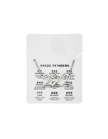 Κολιέ Senza Stainless Steel, Angel Numbers - SSD5204-2SR