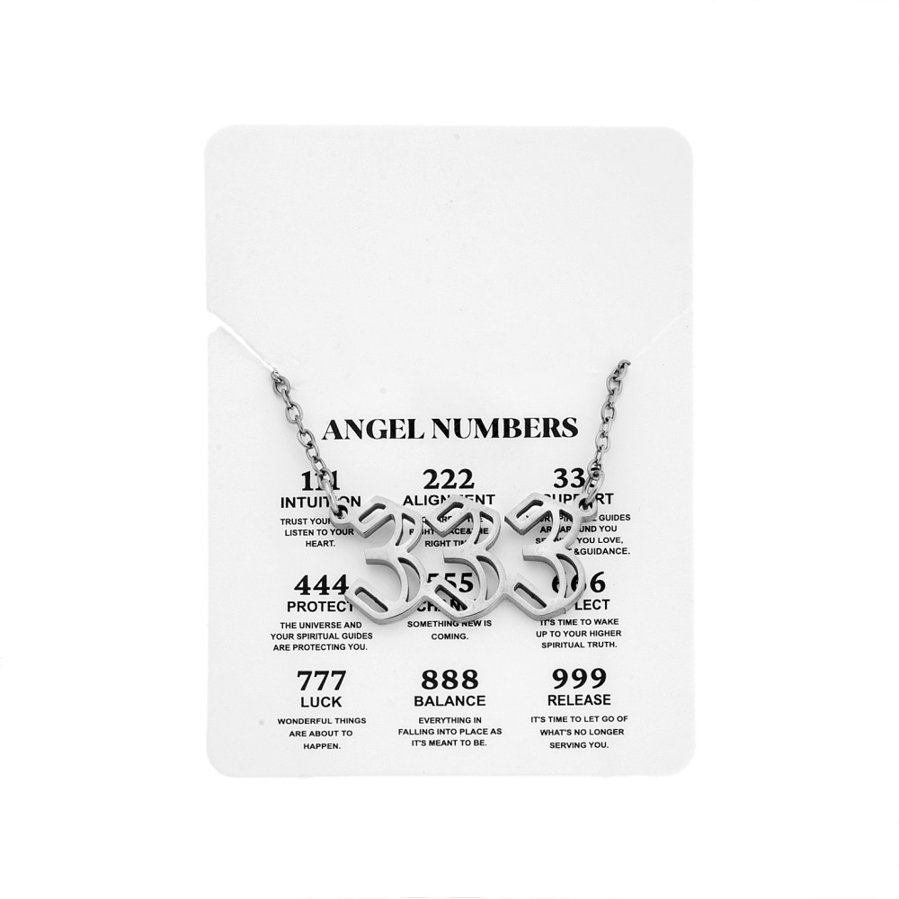 Κολιέ Senza Stainless Steel, Angel Numbers - SSD5204-3SR