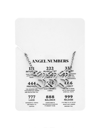 Κολιέ Senza Stainless Steel, Angel Numbers - SSD5204-3SR