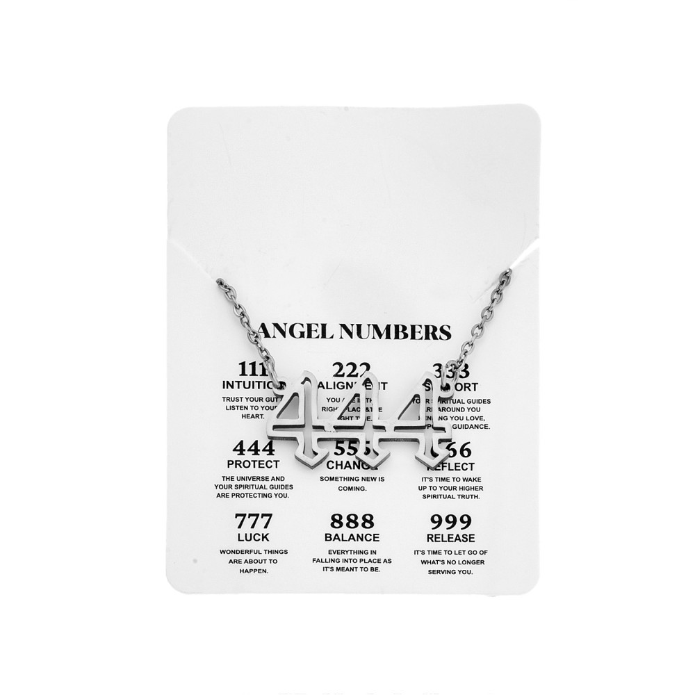Κολιέ Senza Stainless Steel, Angel Numbers - SSD5204-4SR