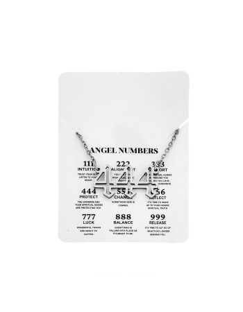 Κολιέ Senza Stainless Steel, Angel Numbers - SSD5204-4SR