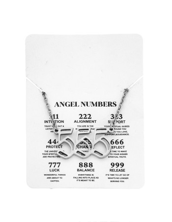 Κολιέ Senza Stainless Steel, Angel Numbers - SSD5204-5SR