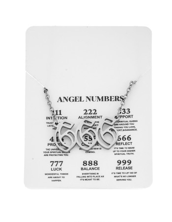 Κολιέ Senza Stainless Steel, Angel Numbers - SSD5204-6SR