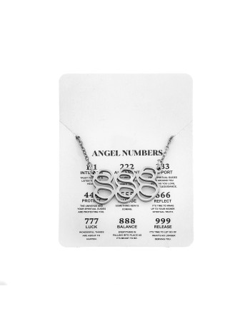 Κολιέ Senza Stainless Steel, Angel Numbers - SSD5204-8SR