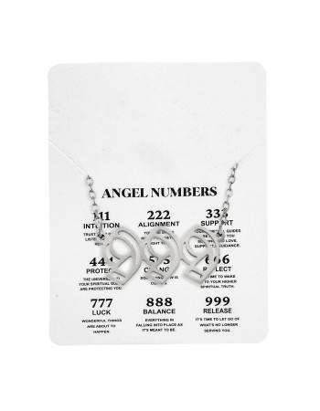 Κολιέ Senza Stainless Steel, Angel Numbers - SSD5204-9SR