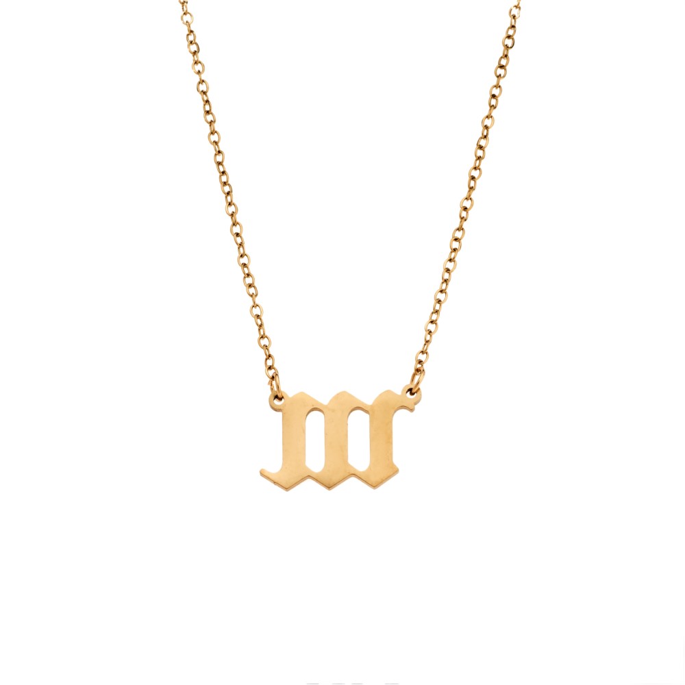 Κολιέ Senza Stainless Steel Gold Plated, Angel Numbers - SSD5205-1GD