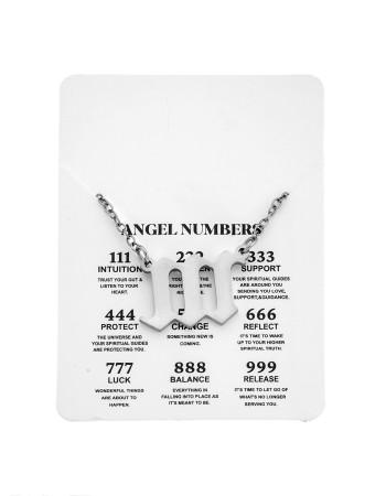 Κολιέ Senza Stainless Steel, Angel Numbers - SSD5205-1SR