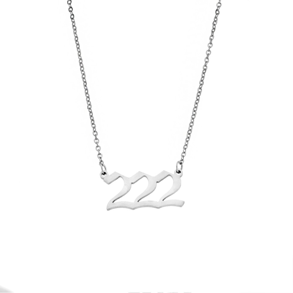 Κολιέ Senza Stainless Steel, Angel Numbers - SSD5205-2SR