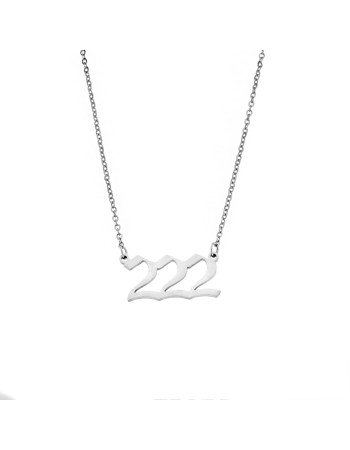 Κολιέ Senza Stainless Steel, Angel Numbers - SSD5205-2SR