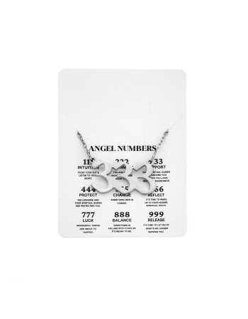 Κολιέ Senza Stainless Steel, Angel Numbers - SSD5205-3SR