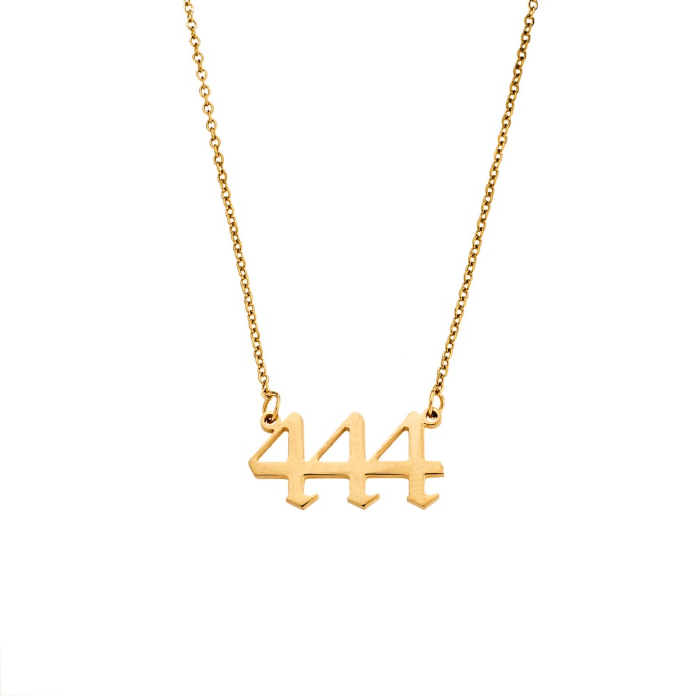 Κολιέ Senza Stainless Steel Gold Plated, Angel Numbers - SSD5205-4GD