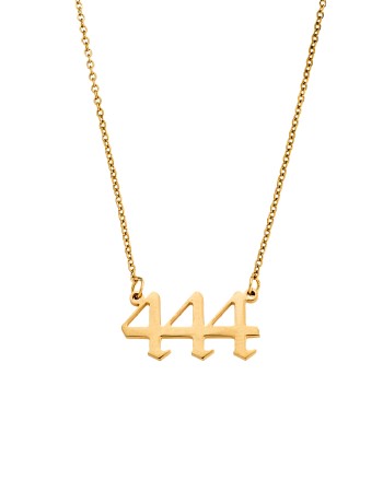 Κολιέ Senza Stainless Steel Gold Plated, Angel Numbers - SSD5205-4GD