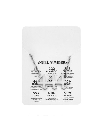 Κολιέ Senza Stainless Steel, Angel Numbers - SSD5205-4SR
