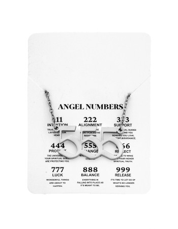 Κολιέ Senza Stainless Steel, Angel Numbers - SSD5205-5SR