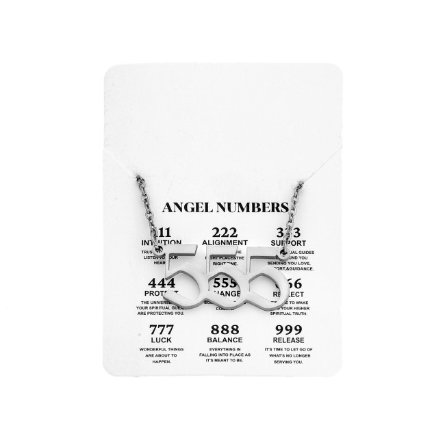 Κολιέ Senza Stainless Steel, Angel Numbers - SSD5205-5SR