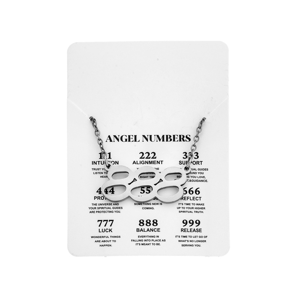 Κολιέ Senza Stainless Steel, Angel Numbers - SSD5205-8SR