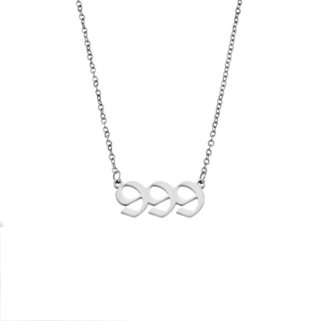 Κολιέ Senza Stainless Steel, Angel Numbers - SSD5205-9SR