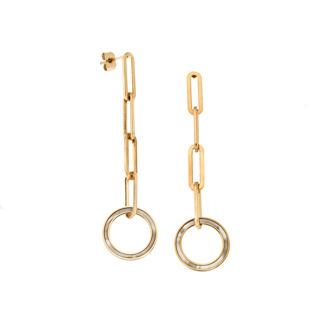 Σκουλαρίκια Γυναικεία SENZA Gold Plated Steel - SSD5396GD