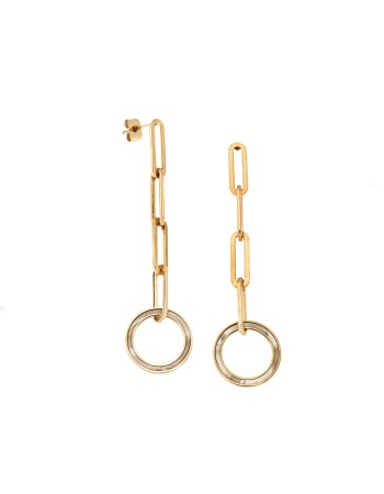 Σκουλαρίκια Γυναικεία SENZA Gold Plated Steel - SSD5396GD