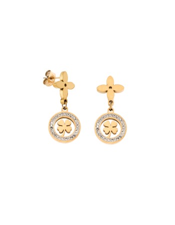 Σκουλαρίκια Γυναικεία SENZA Gold Plated Steel - SSD5397GD