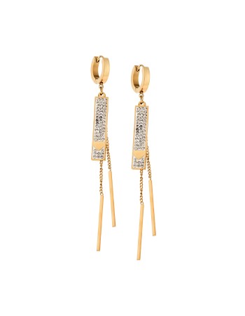 Σκουλαρίκια Γυναικεία SENZA Gold Plated Steel - SSD5399GD