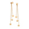 Σκουλαρίκια Γυναικεία SENZA Gold Plated Steel, Αστεράκια - SSD5407GD