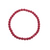 Βραχιόλι Senza Men's, λάστιχο με κόκκινες πέτρες από Λάβα 0.4 cm - SSD5541-4