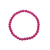 Βραχιόλι Senza Men's, λάστιχο με φούξια πέτρες από Λάβα 0.4 cm - SSD5541-5