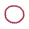 Βραχιόλι Senza Men's, λάστιχο με κόκκινες πέτρες από Λάβα 0.6 cm - SSD5542-4