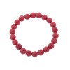 Βραχιόλι Senza Men's, λάστιχο με κόκκινες πέτρες από Λάβα 0.8 cm - SSD5543-4