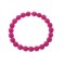Βραχιόλι Senza Men's, λάστιχο με φούξια πέτρες από Λάβα 0.8 cm - SSD5543-5