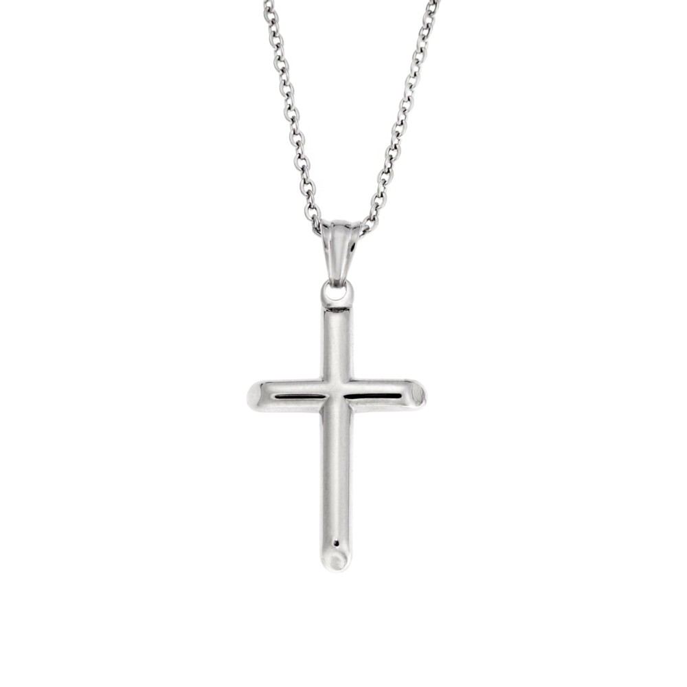 Μοτίφ Senza Men's Steel, Σταυρός από Ατσάλι - SSD5559SR