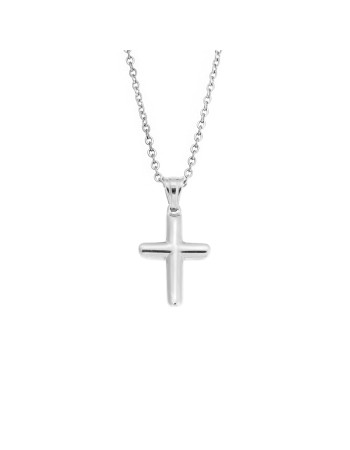 Μοτίφ Senza Men's Steel, Σταυρός από Ατσάλι - SSD5560SR