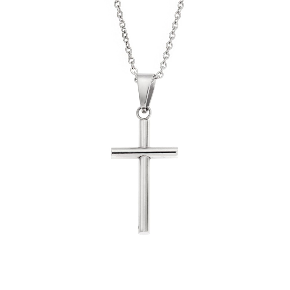 Μοτίφ Senza Men's Steel, Σταυρός από Ατσάλι - SSD5561SR