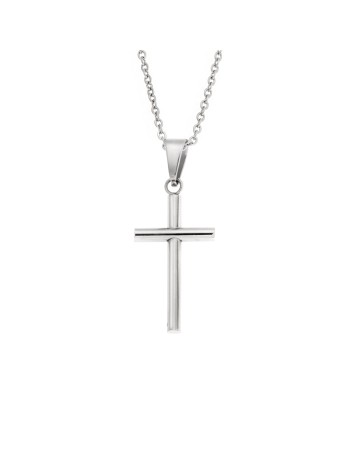 Μοτίφ Senza Men's Steel, Σταυρός από Ατσάλι - SSD5561SR