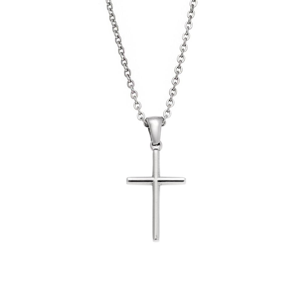 Μοτίφ Senza Men's Steel, Σταυρός από Ατσάλι - SSD5568SR