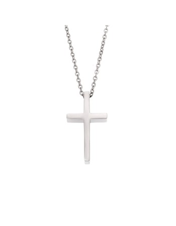 Μοτίφ Senza Men's Steel, Σταυρός από Ατσάλι - SSD5571SR