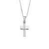 Κολιέ Senza Steel, Σταυρός από Ατσάλι - SSD5574SR