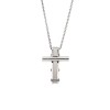 Κολιέ Senza Men's Steel, Σταυρός από Ατσάλι - SSD5578SR