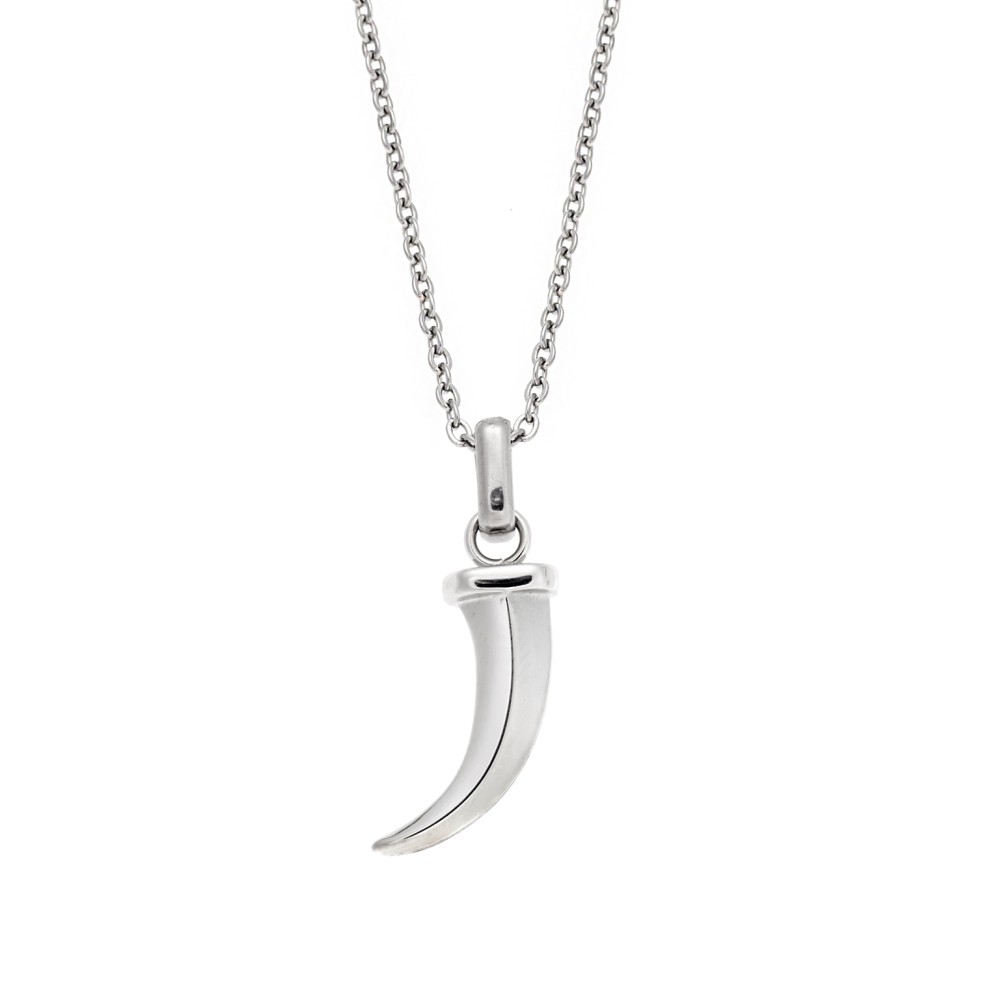 Μοτίφ Senza Men's Steel, με σχέδιο χαυλιόδοντα από Ατσάλι - SSD5588SR