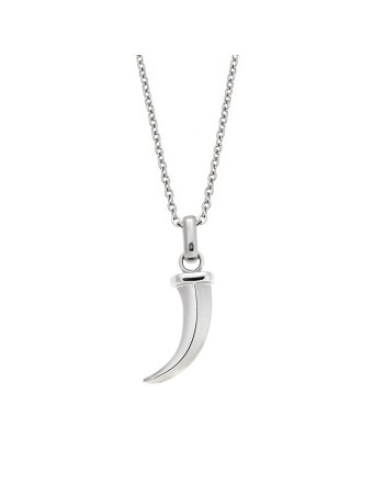 Μοτίφ Senza Men's Steel, με σχέδιο χαυλιόδοντα από Ατσάλι - SSD5588SR