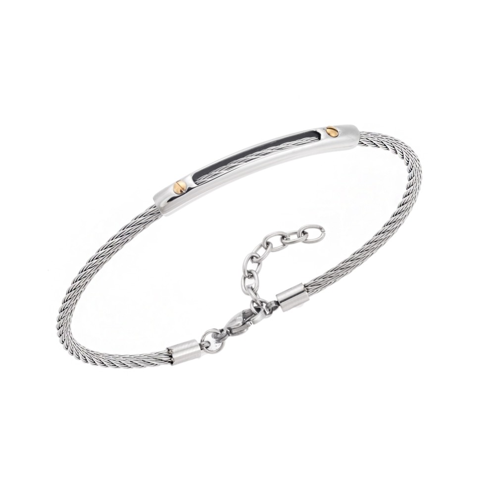 Βραχιόλι Senza Men's Steel - Silver - SSD5605SR