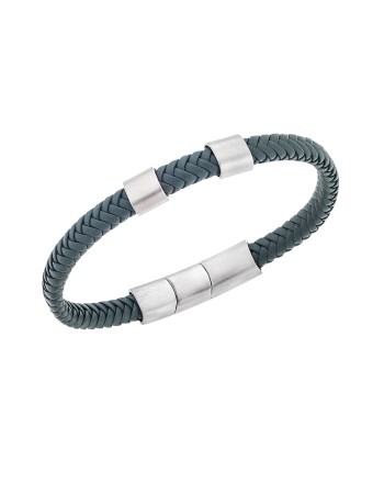 Βραχιόλι Senza Men's Steel Green Leather Strap - SSD5606SGN