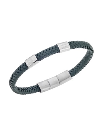 Βραχιόλι Senza Men's Steel Green Leather Strap - SSD5608SGN