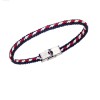 Βραχιόλι Senza Men's Steel Navy Style Cord Strap - SSD5611SNRD