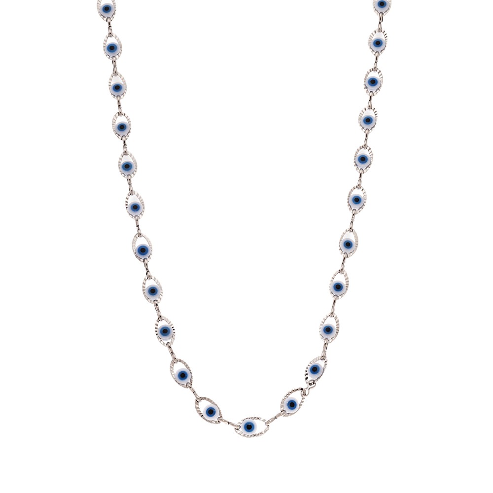 Καδένα Senza Stainless Steel Silver, με Ματάκια - SSD5654SR