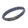 Βραχιόλι Senza Men's Steel Blue Leather Strap - SSD5668BL